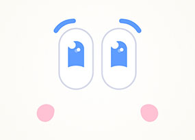 CSS3大眼睛超萌的表情动画特效